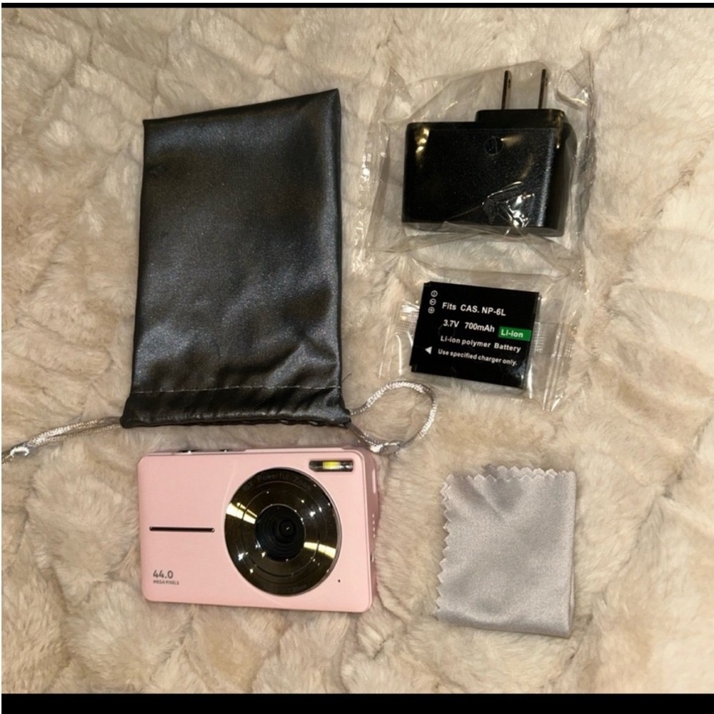 Pink Digital Camera with Flash - Picture 2 of 3